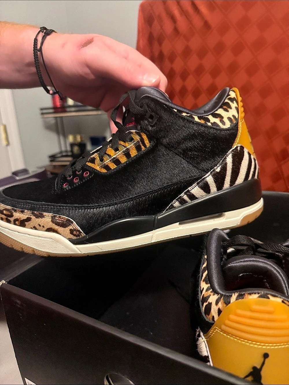 Jordan Air Jordan 3 Retro SE Animal Pack Sneakers Black & Brown US 9.5